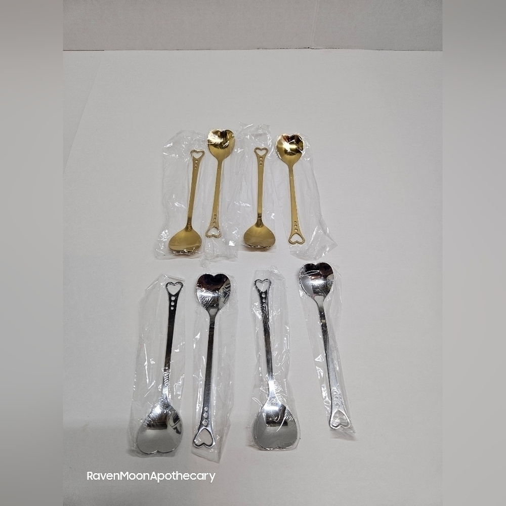 3/15$ Bundle Deal 2 Heart Shapped Spoons (Pair) New
